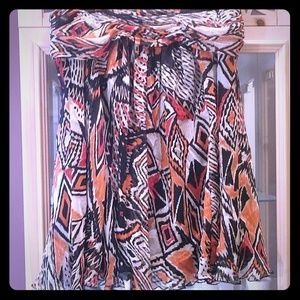 9 west  silk skirt